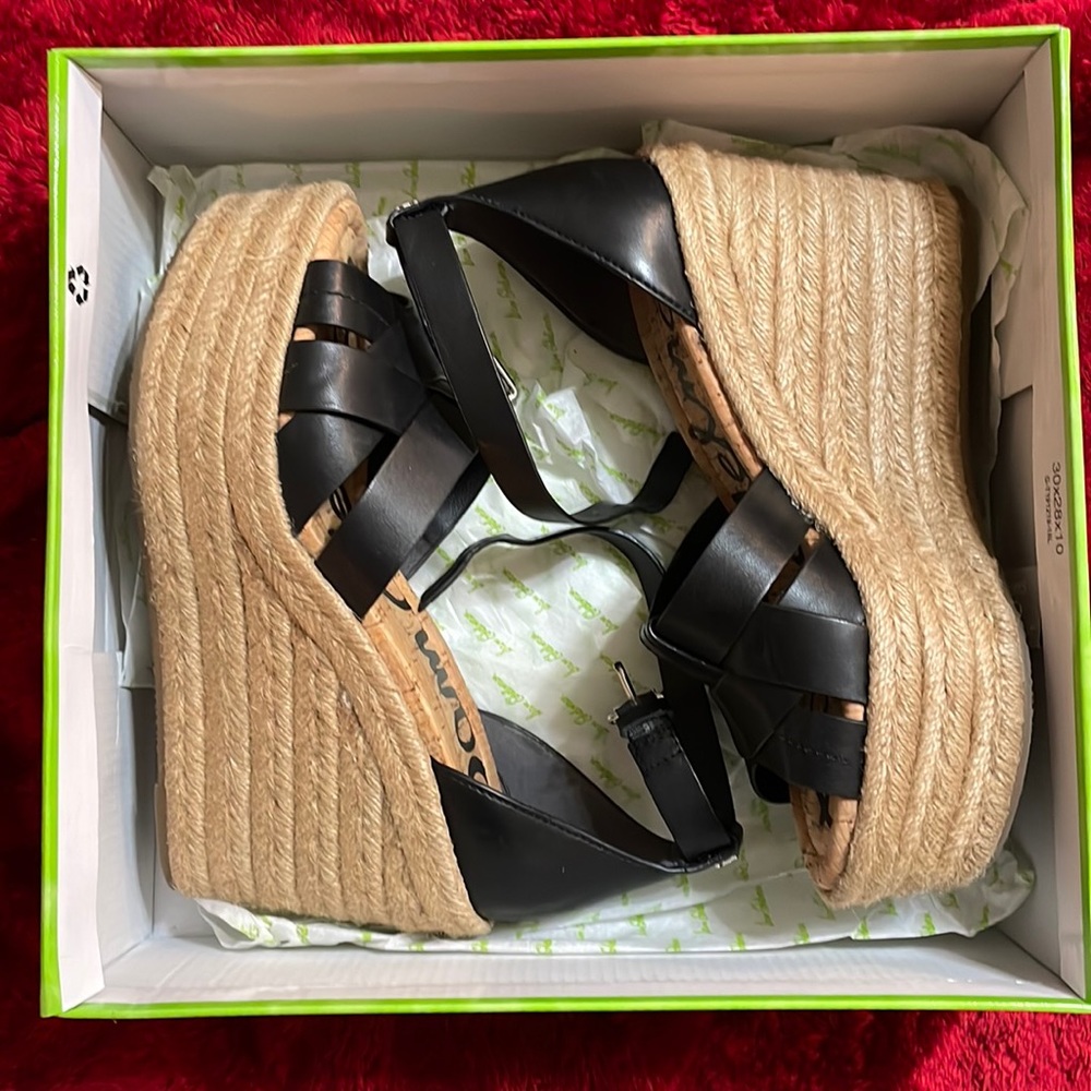 Sam Edelman Black Espadrilles